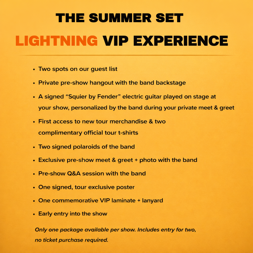 The Summer Set: Lightning VIP Experience